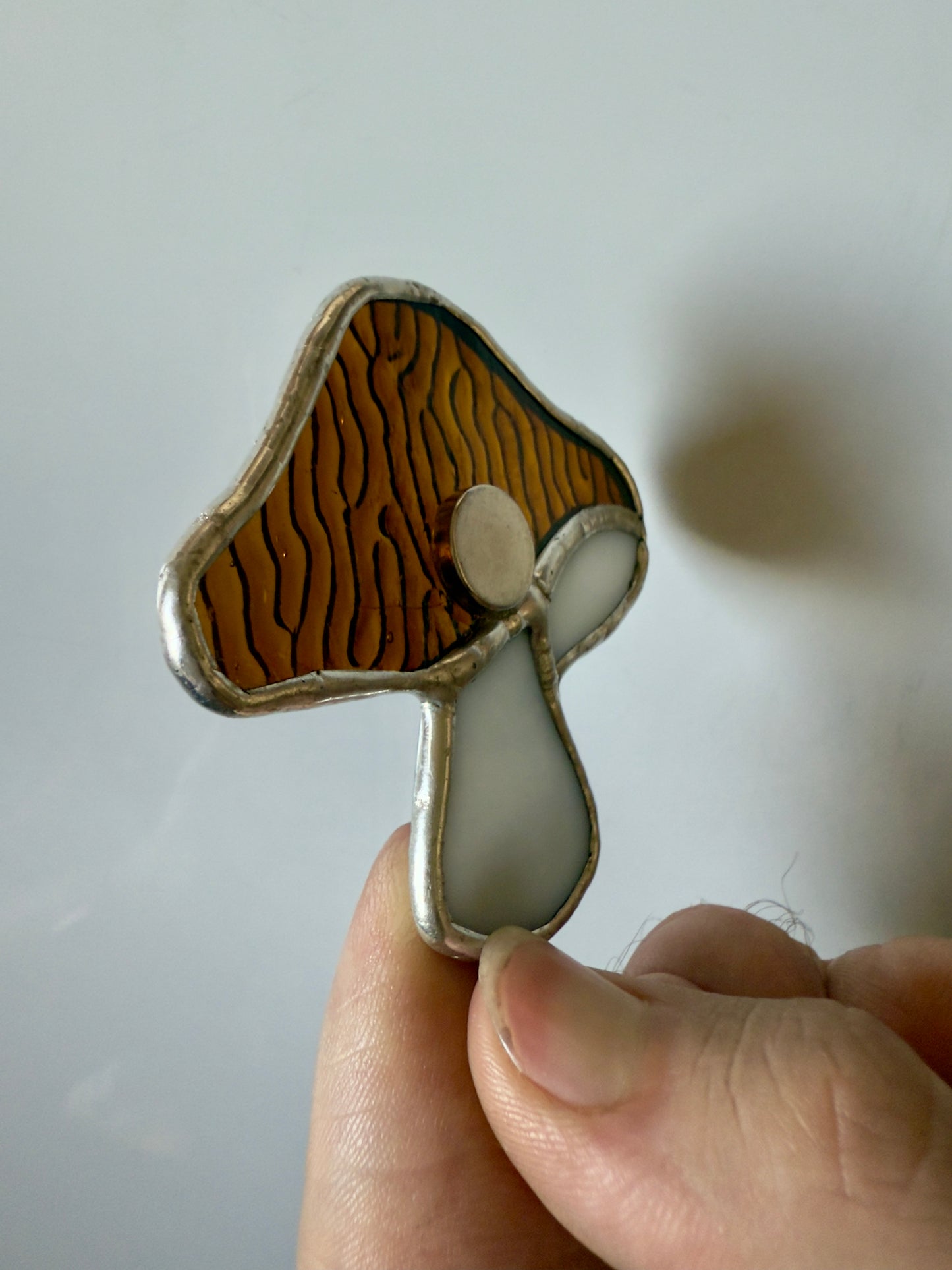 Stained Glass Mushroom Magnet
