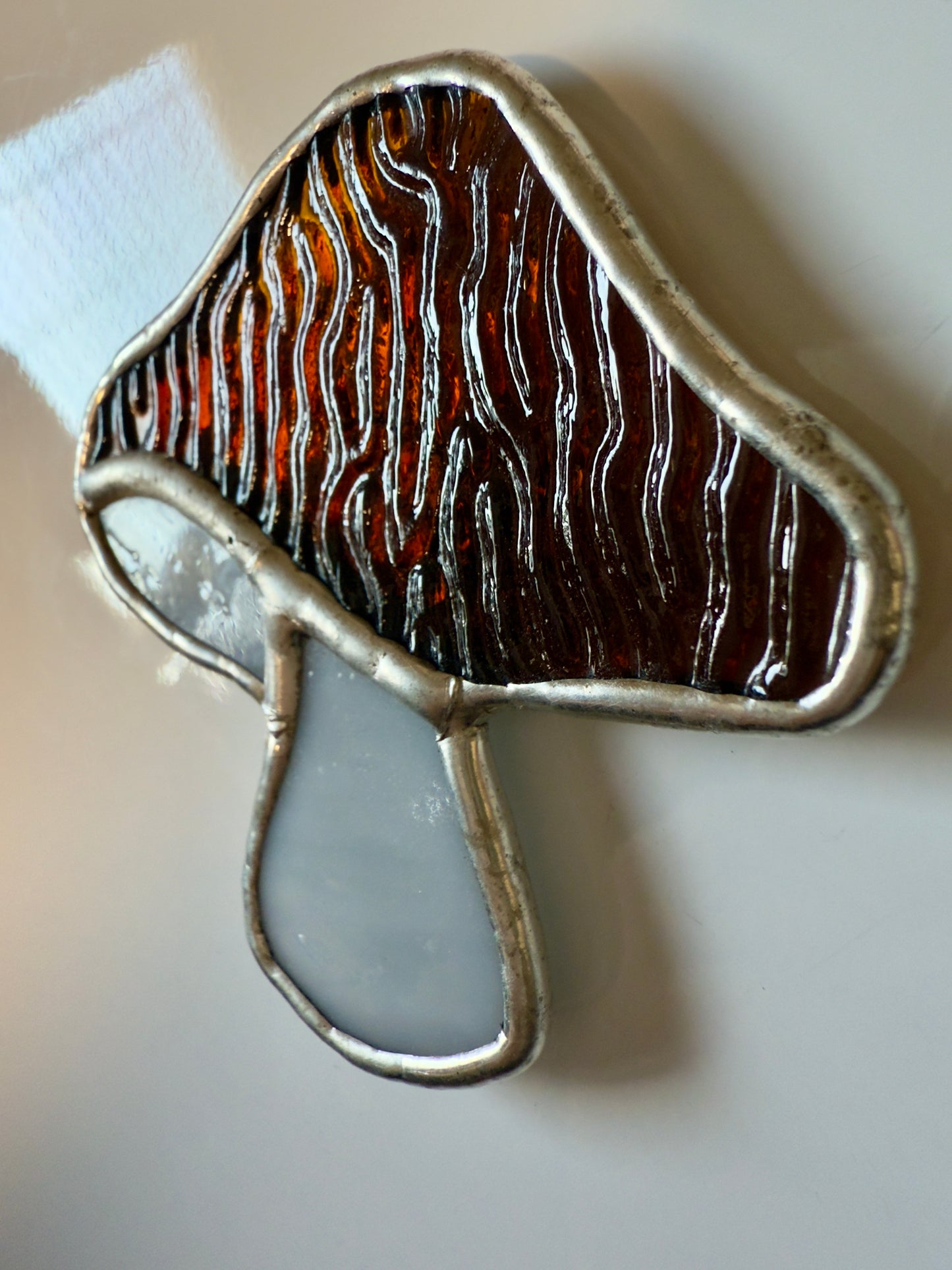 Stained Glass Mushroom Magnet