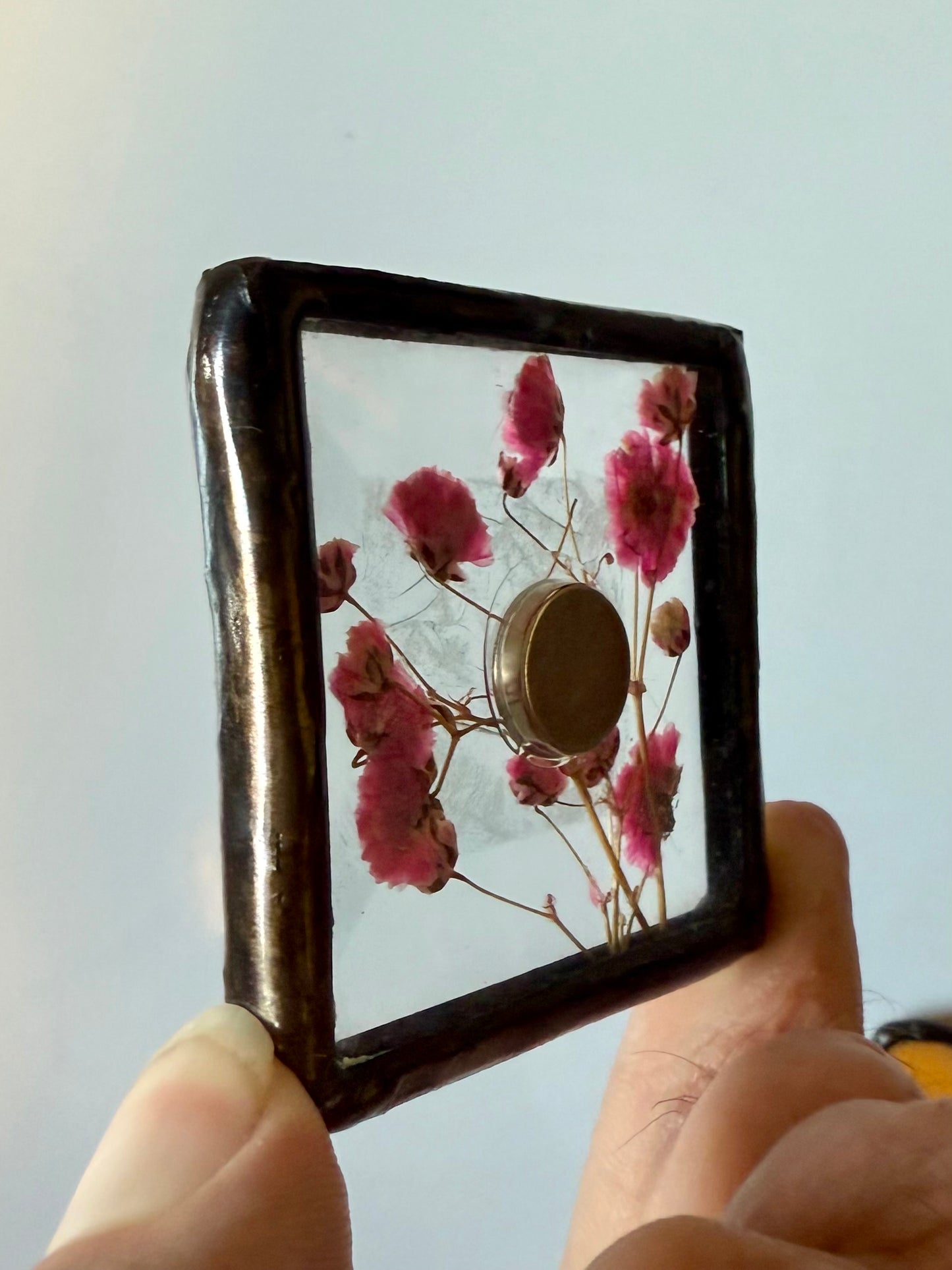 Stained Glass Flower Magnet