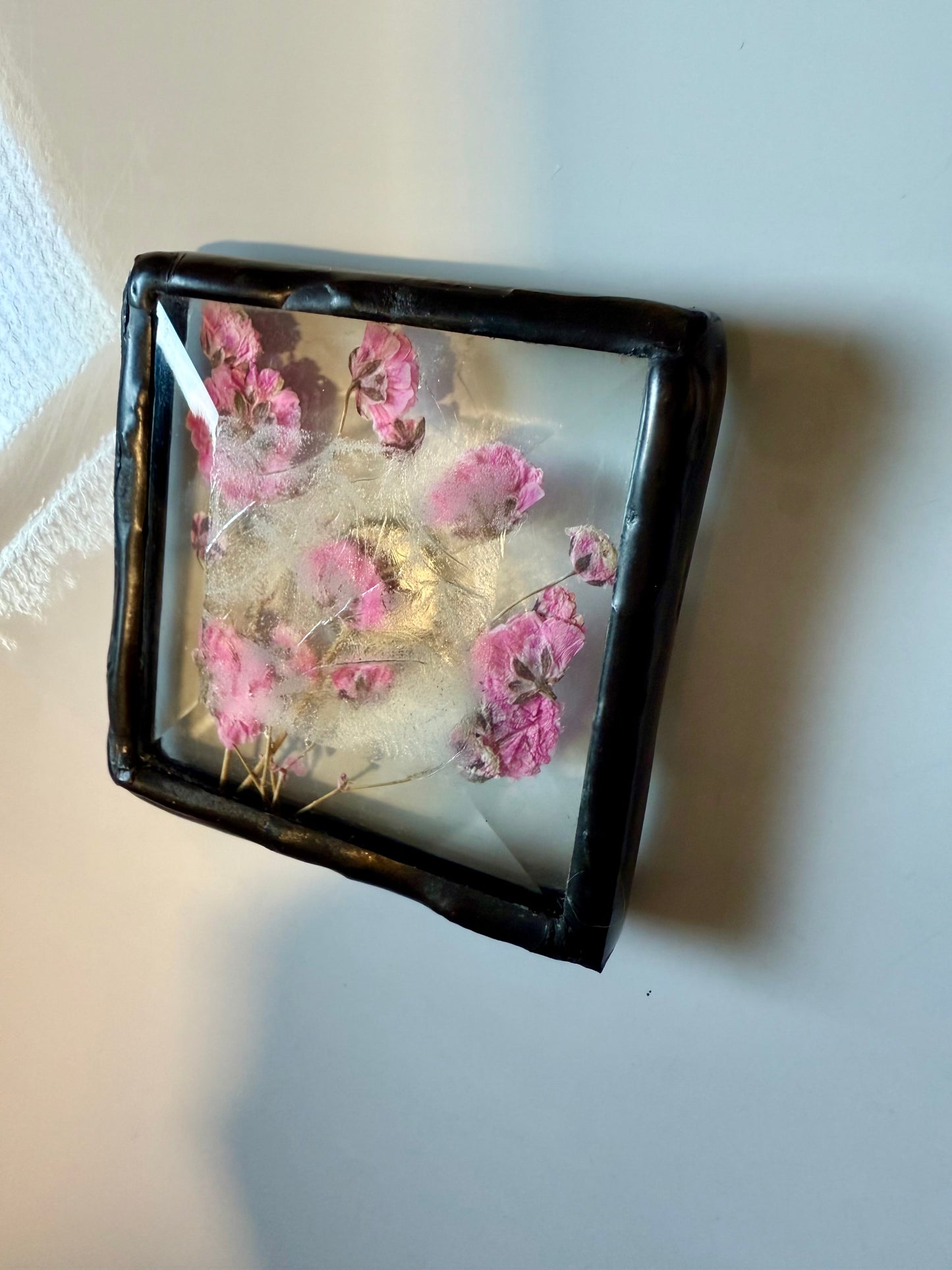 Stained Glass Flower Magnet