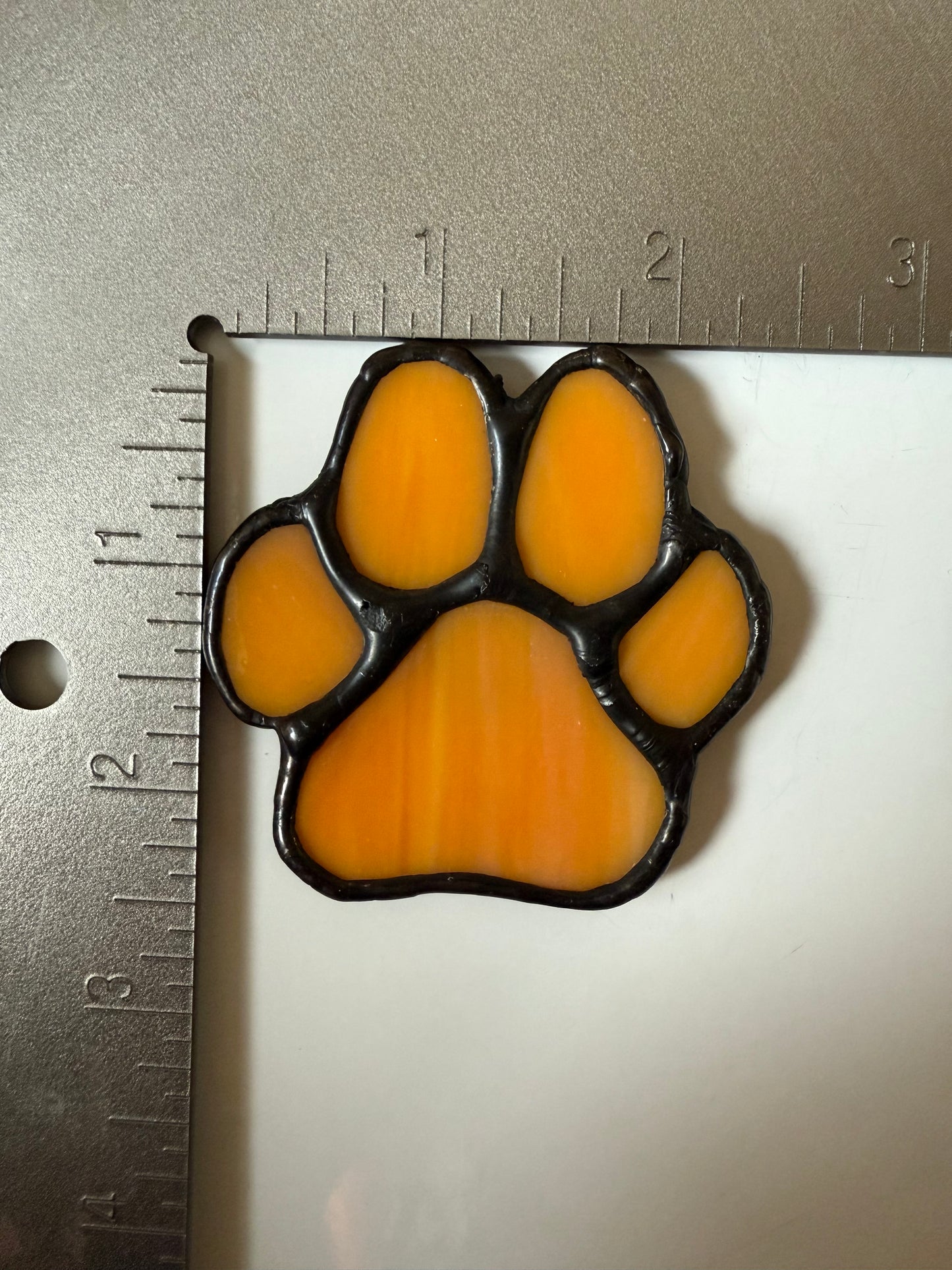 Stained Glass Pawprint Magnet