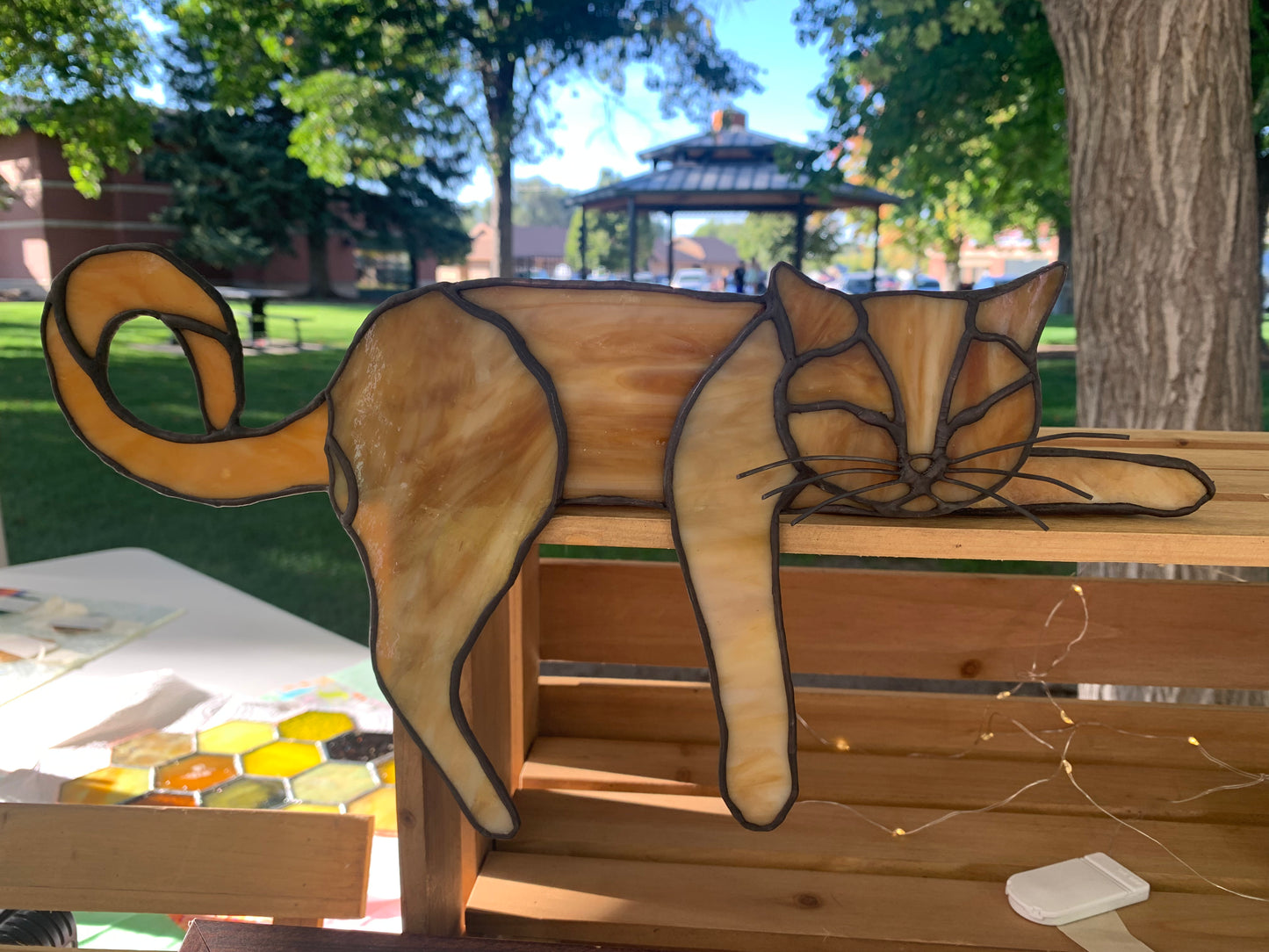 3D Stained Glass Cat