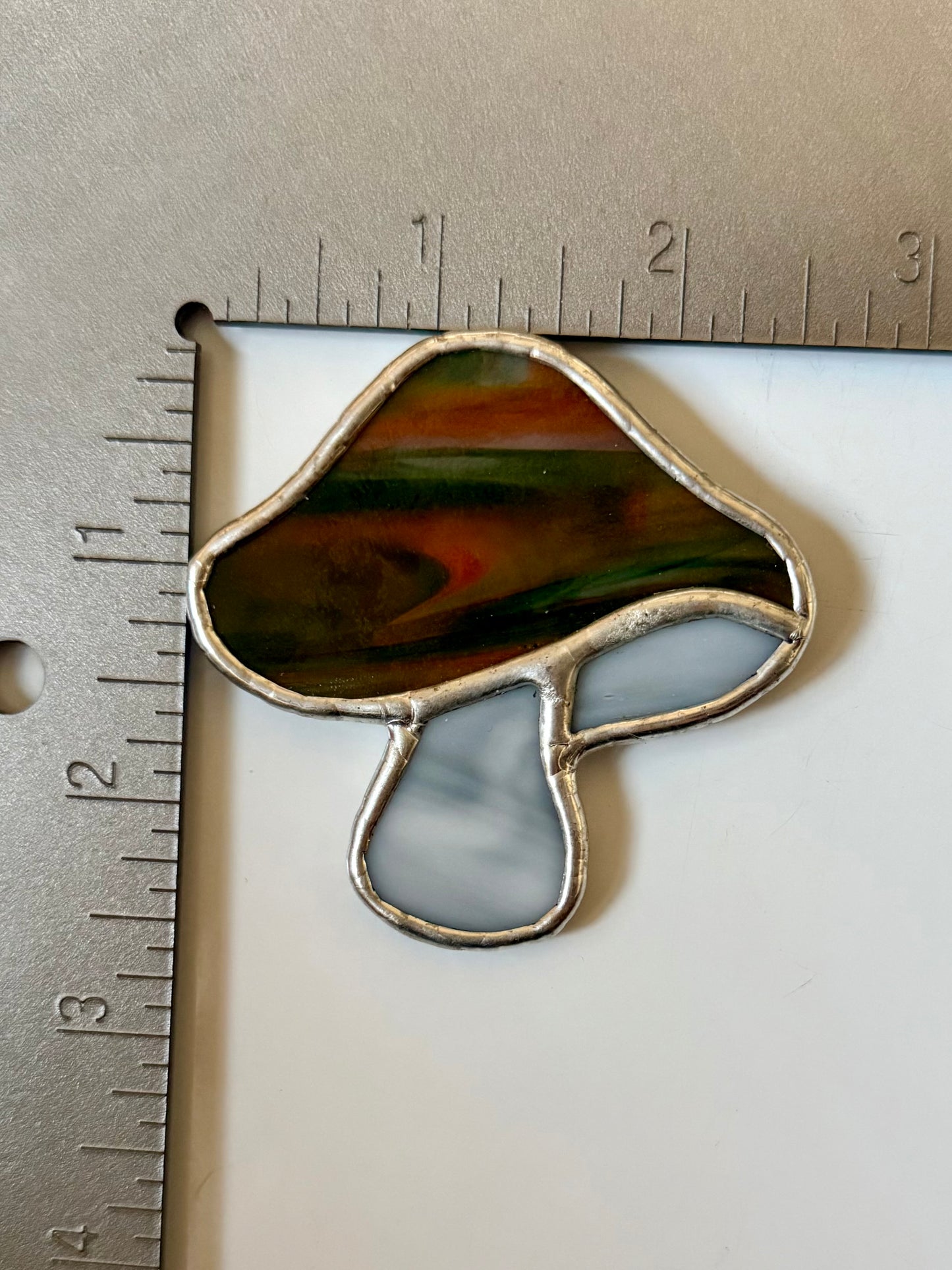 Stained Glass Mushroom Magnet