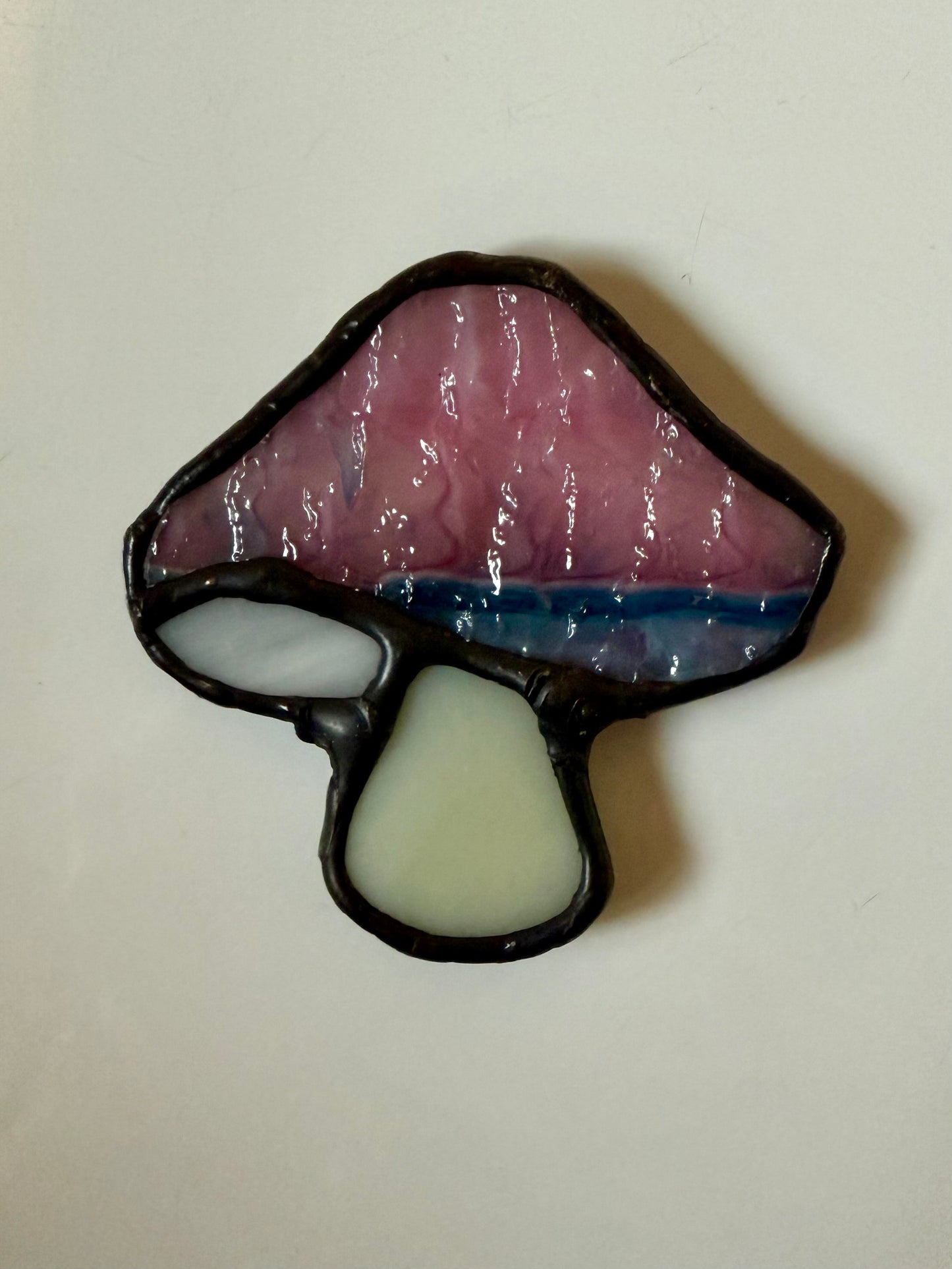Stained Glass Mushroom Magnet