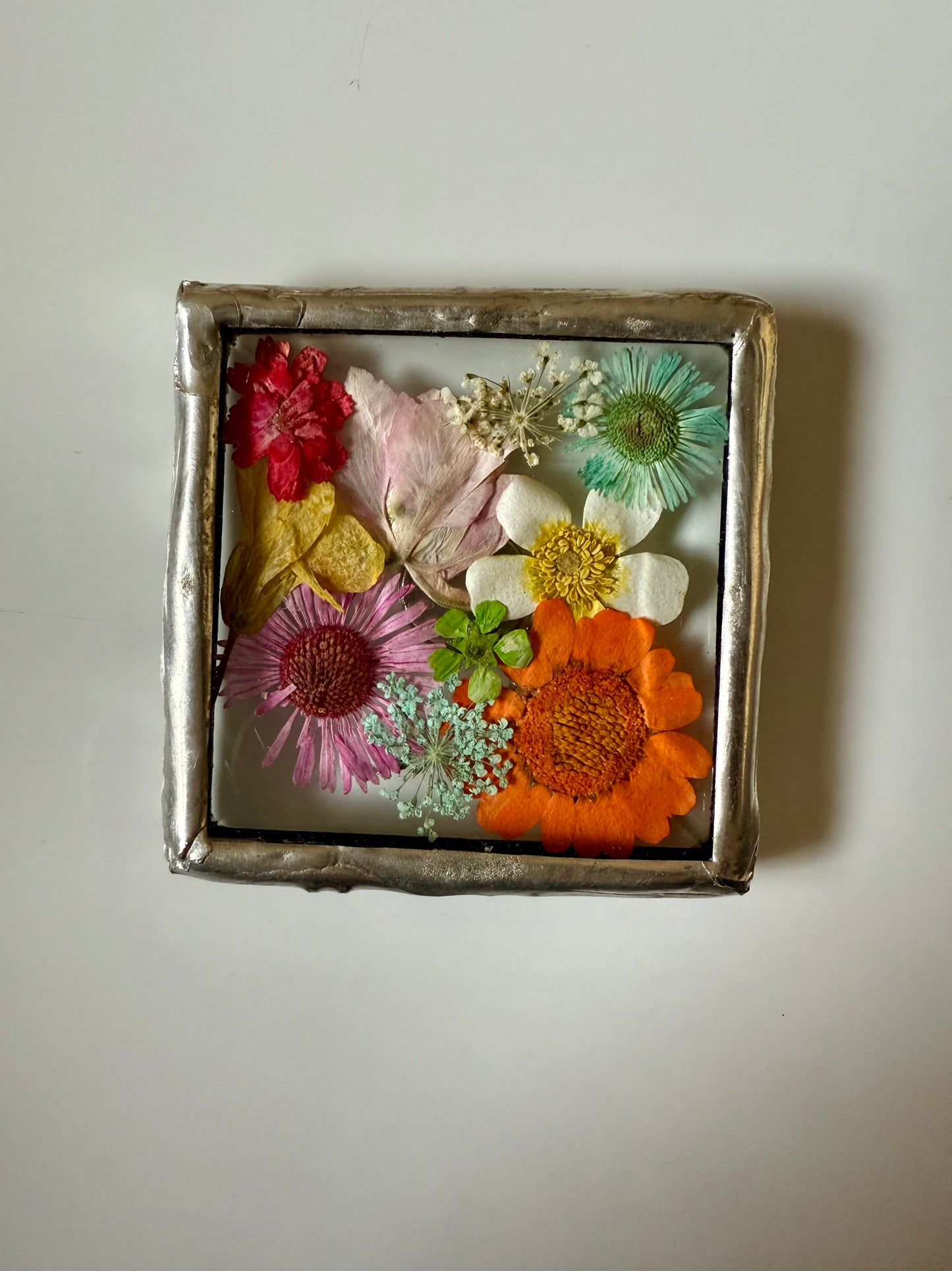 Stained Glass Flower Magnet