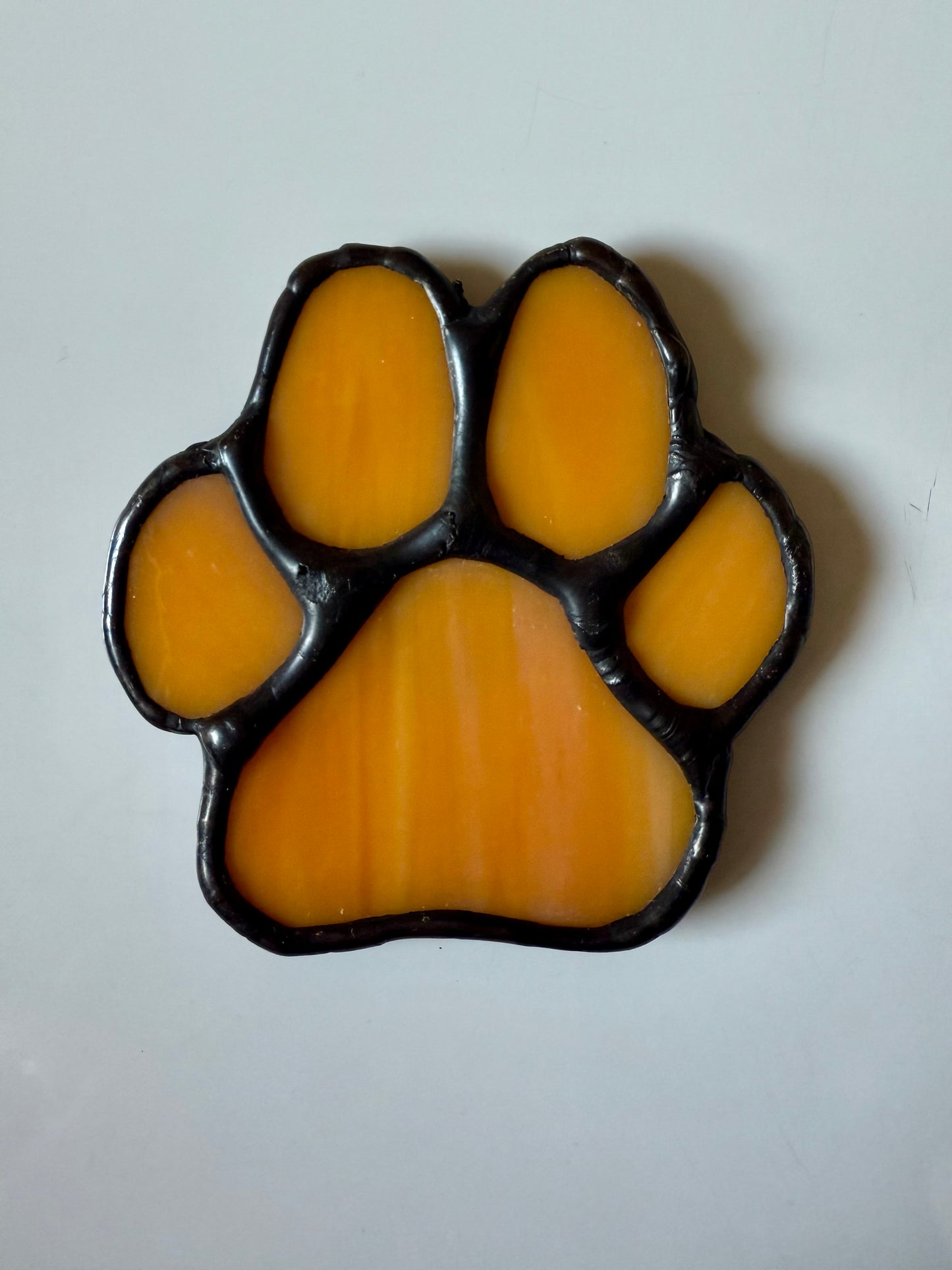 Stained Glass Pawprint Magnet