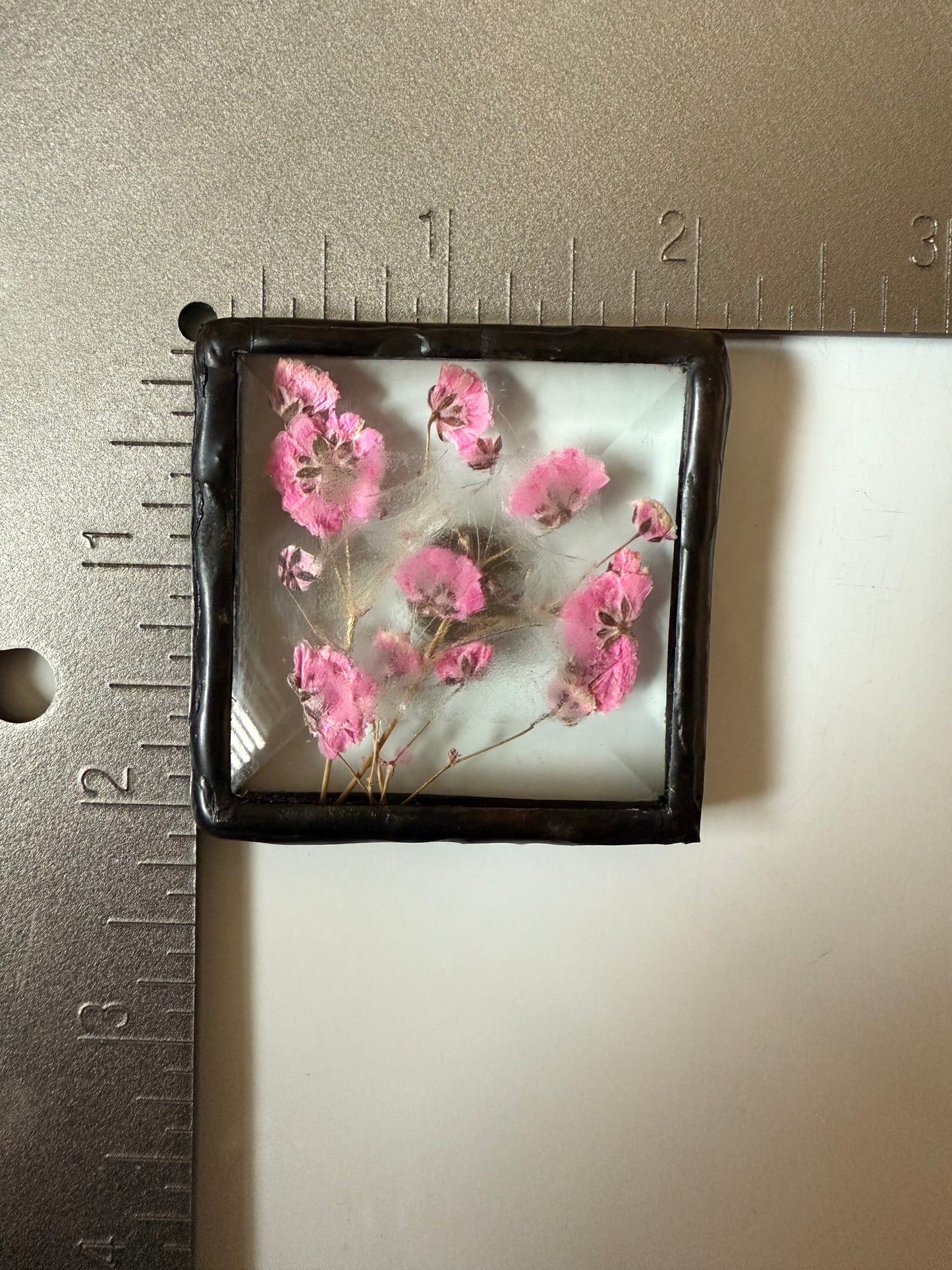 Stained Glass Flower Magnet